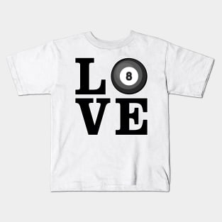 Love Billiard Kids T-Shirt